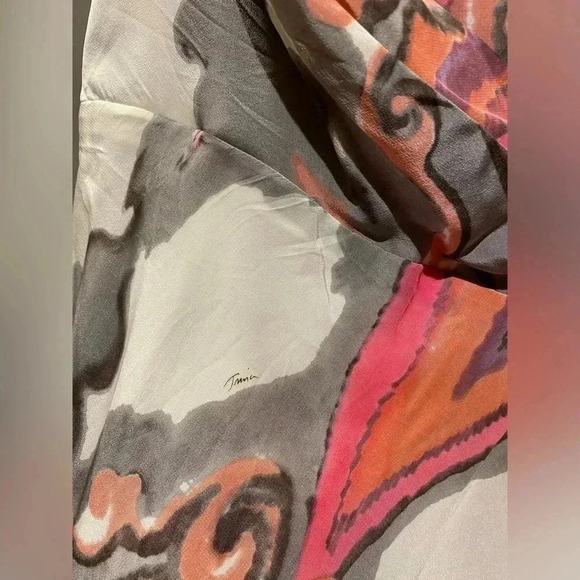 Trina Turk bias cut spaghetti strap dress, sz 6 - Picture 4 of 10